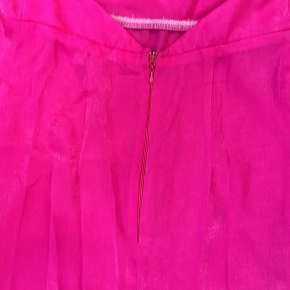 Show Me Your MuMu hot pink Winslet cowl neck slip gown size large - Picture 11 of 16